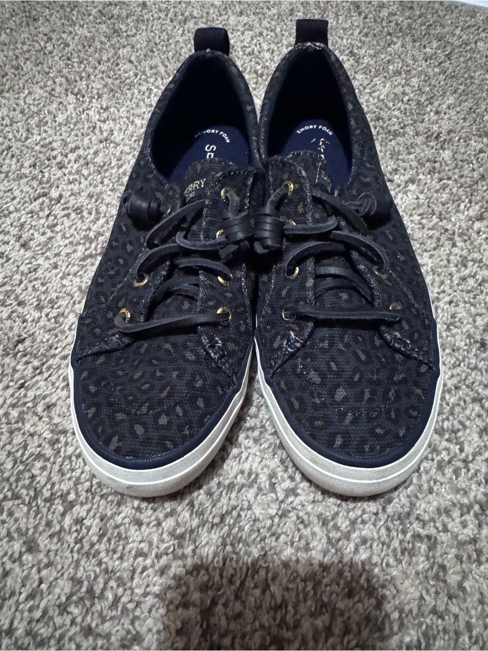 Skechers Kids Black Leopard-Print Slip-On Sneakers